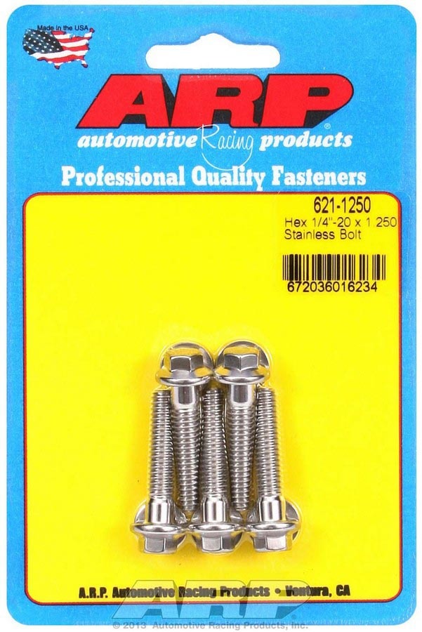 S/S Bolt Kit - 6pt. (5) 1/4-20 x 1.250