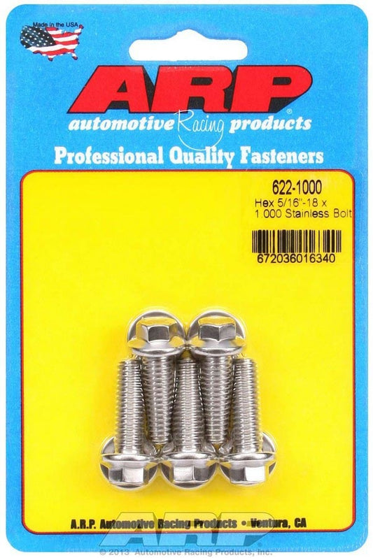 S/S Bolt Kit - 6pt. (5) 5/16-18 x 1.000