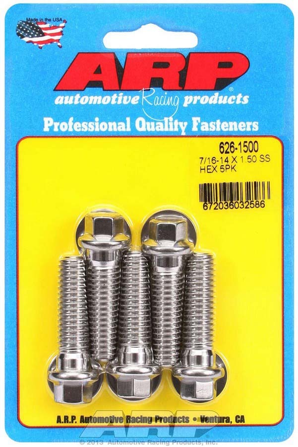 S/S Bolt Kit - 6pt. (5) 7/16-14 x 1.500