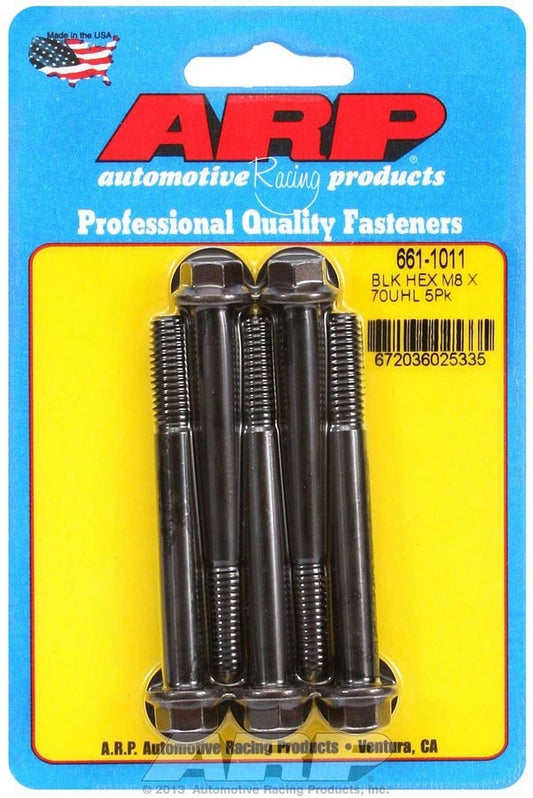 8mm x 1.25 x 70mm 6pt Bolt Kit 5pk