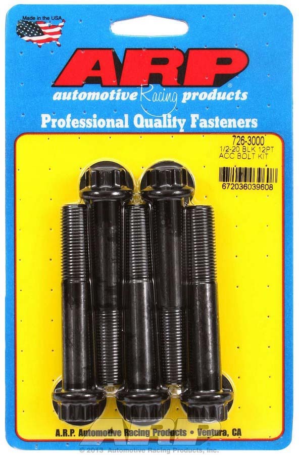 Bolt Kit - 12pt 5pk 1/2-20 x 3.000