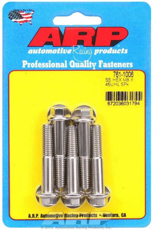 Bolt Kit - SS 6pt 5pk 8mm x 1.25 x 45mm