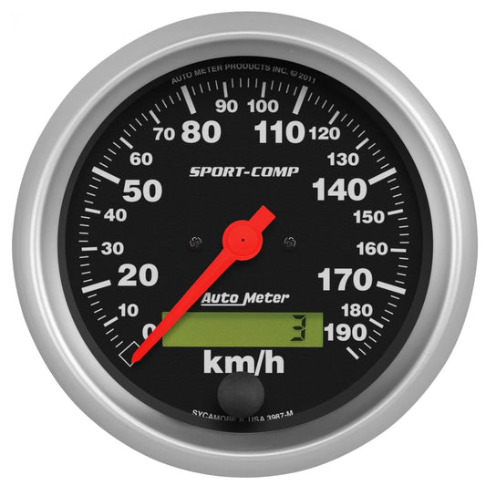 3-3/8 S/C 190KPH Speedo - Electric