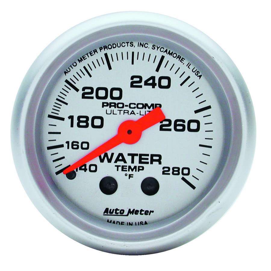 2-1/16in U/L Water Temp Gauge 140-280