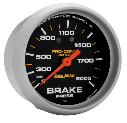 0-2000 Brake Pressure