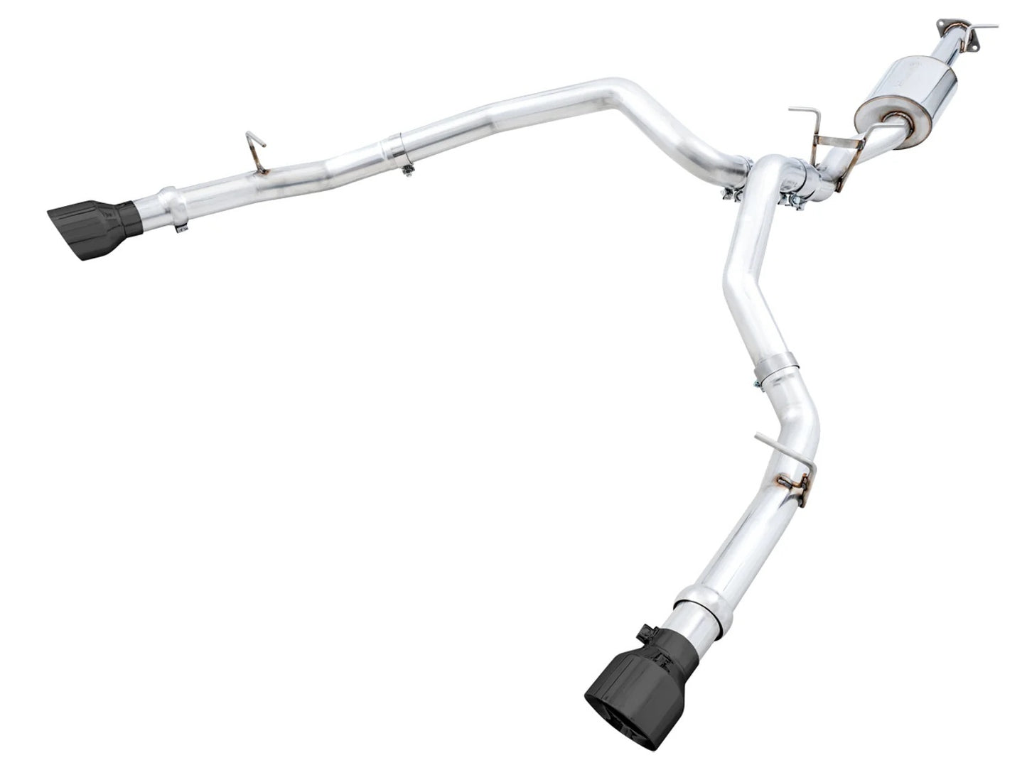 19+ Ram 5.7 1500 Exhaust Dual Outlet Black Tips