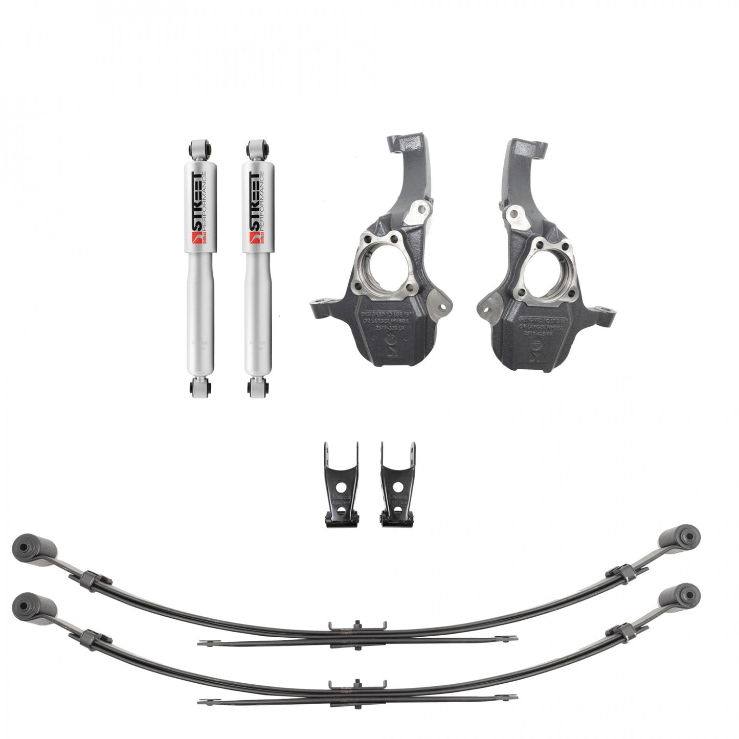 Lowering Kit 2in Front/ 4in Rear 19- GM P/U 1500