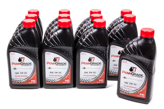 5w30 Racing Oil Cs/12-Qt Partial Synthetic