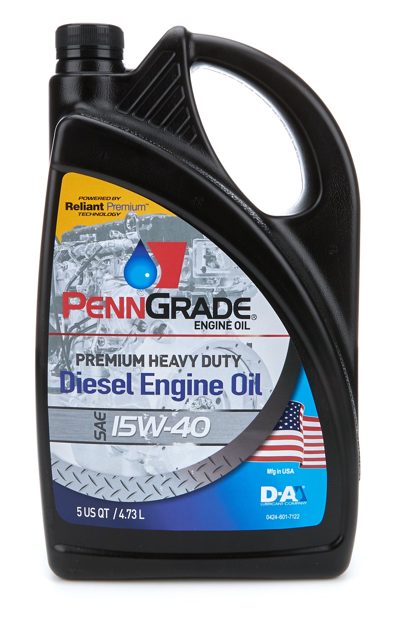 15w40 Diesel Engine Oil 5 Quart Bottle