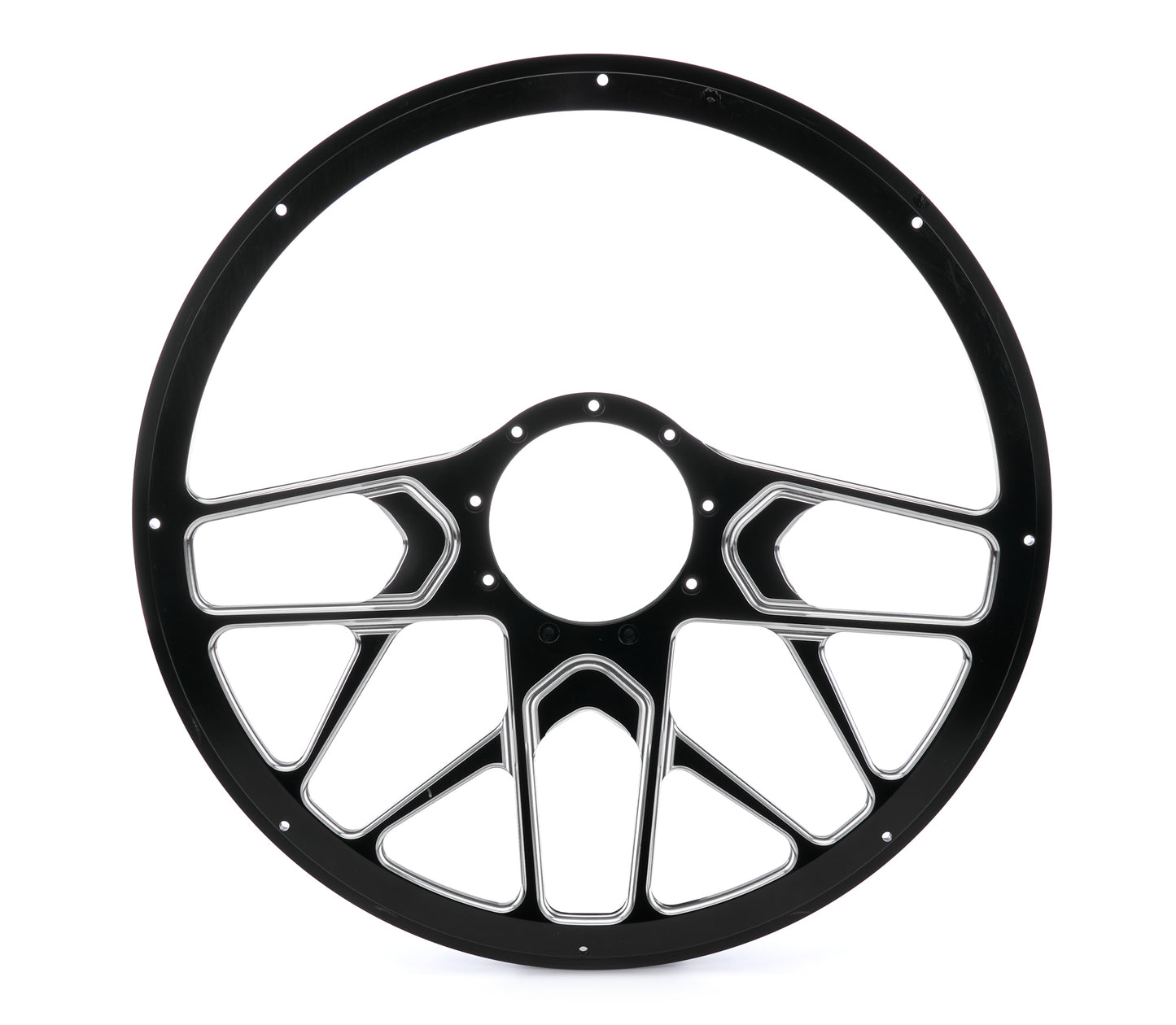 Steering Wheel 1/2 Wrap 15.5in Redline Polished