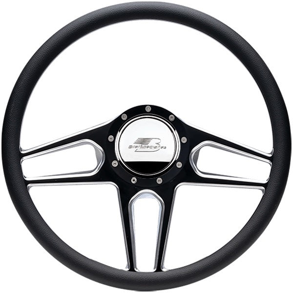 Steering Wheel 1/2 Wrap 15.5in Tec 5 Black