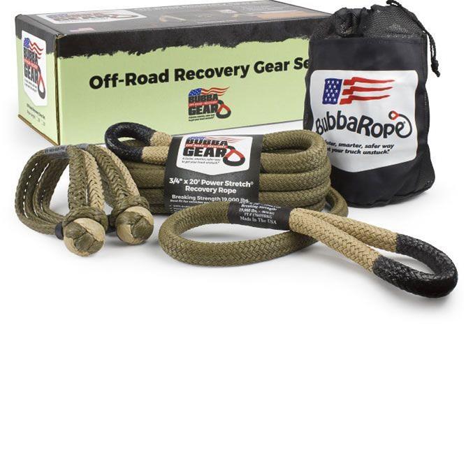 Jeep Recovery Gear Set 3/4in x 20ft Desert Tan