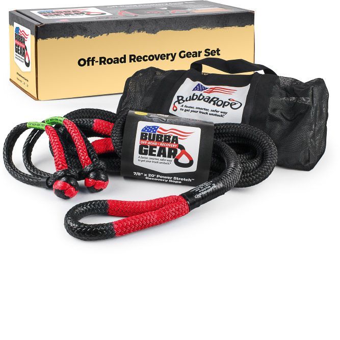 Truck Recovery Gear Set 7/8in x 30ft Black/Red