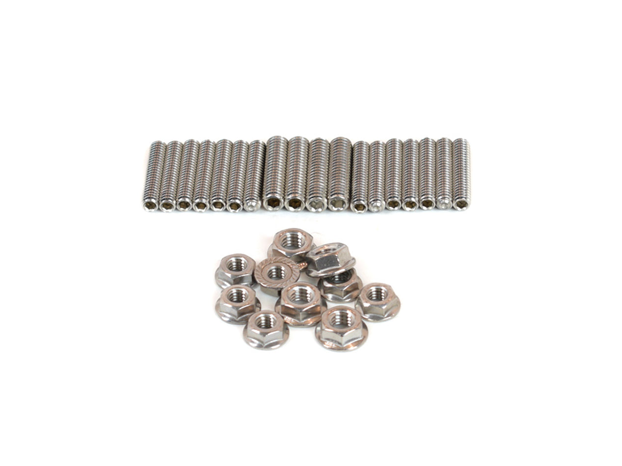 SBC Oil Pan Stud Kit Stainless 6pt