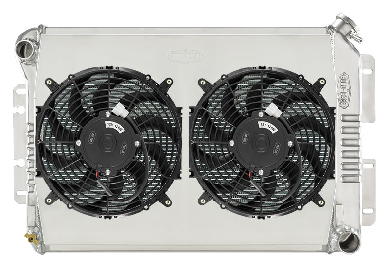 67-69 F Body Radiator W/ Dual 12in Fan Kit MT