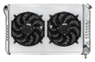 77-82 Corvette Radiator w/ Dual 12in Fan Kit