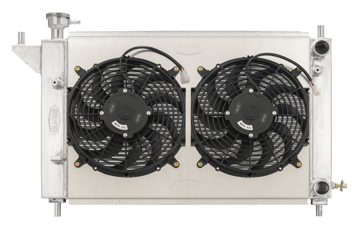 94-96 Mustang Radiator w/12in Dual Fans Kit