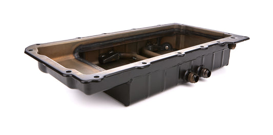 LS Steel Dry Sump Oil Pan - Black