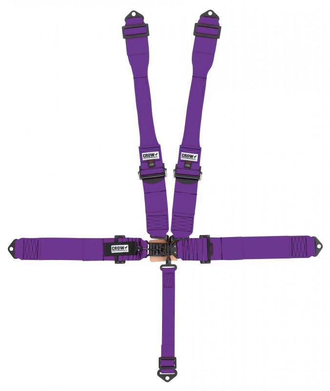 5-Way L&L 52in Lap Belt- Indiv DB Harness B/I  Bl