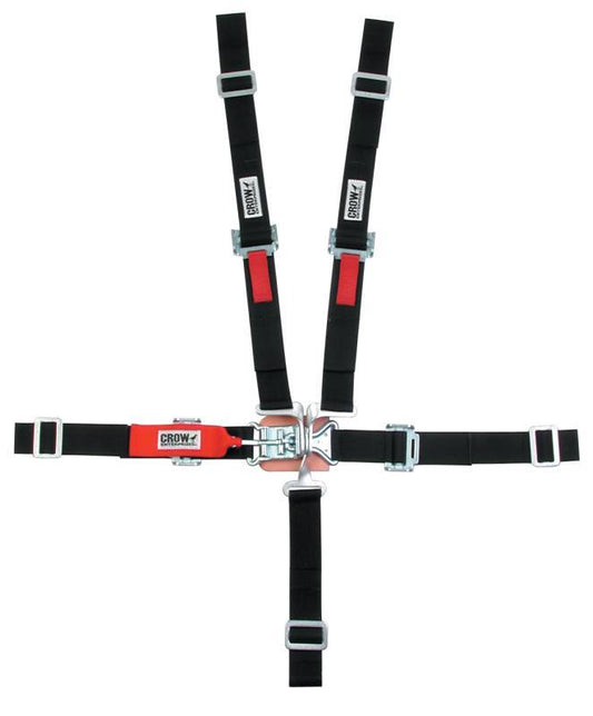 5 Point L&L 2in Lap Belt Pull Down Black SFI16.2