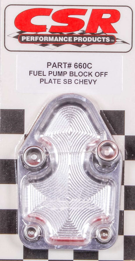 SBC F/P Block-Off Plate - Clear