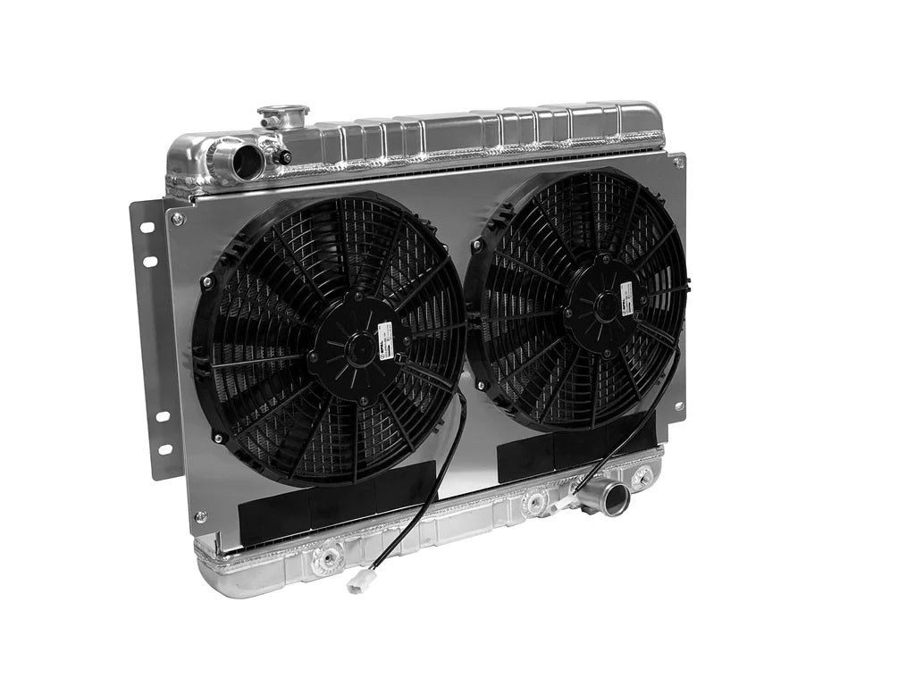 Radiator w/Fans Chevelle 66-67 Auto Trans Raw