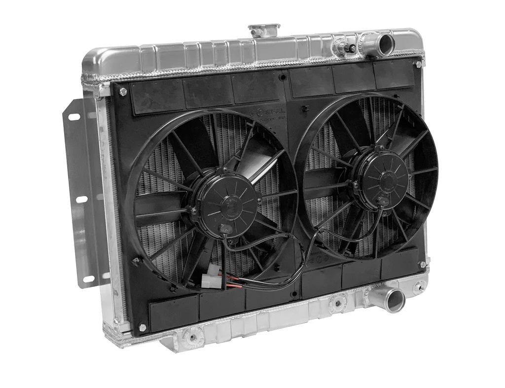 Radiator w/Fans Impala 59-64 Auto Trans Raw