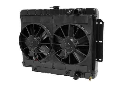 Radiator w/Fans Impala 59-64 Auto Trans Black