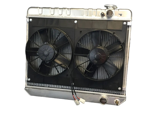 Radiator w/Fans Nova LS 73-74 Manual Trans Raw