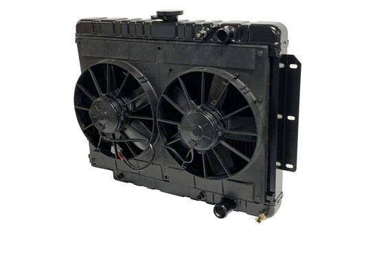 Radiator w/Fans Impala LS 59-64 Auto Trans Blk