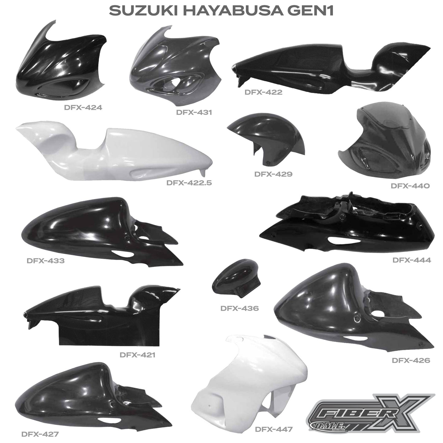 Fiber X Gen 1 Hayabusa Bodywork