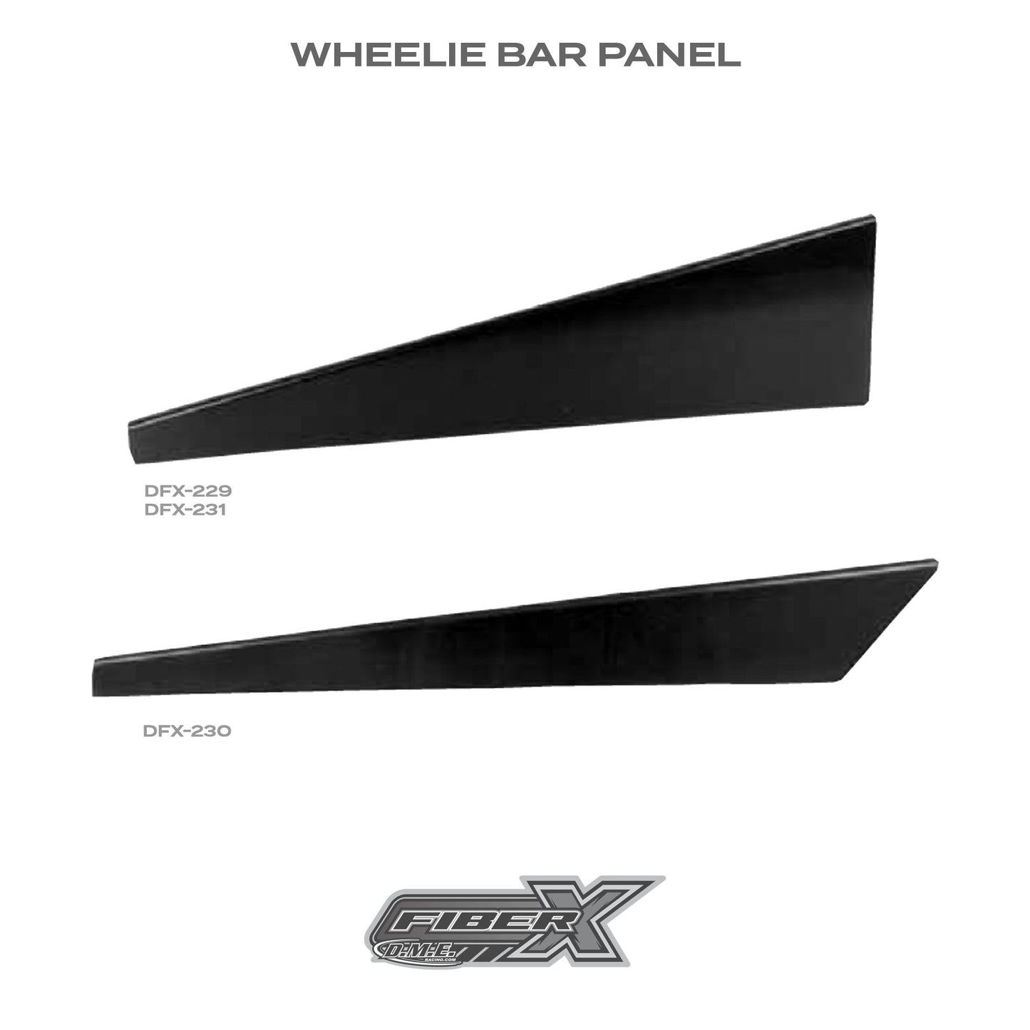 FiberX Fiberglass Wheelie Bar Panels