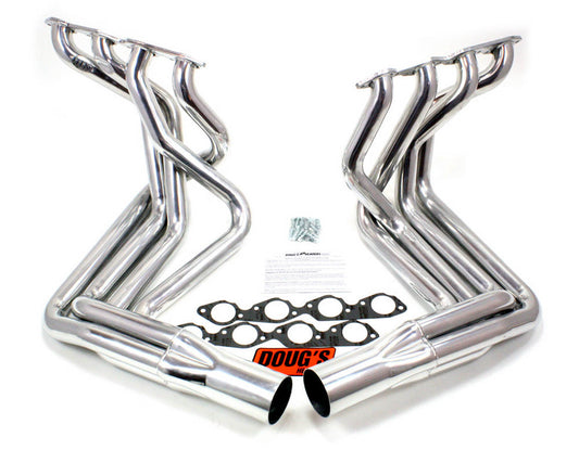 BBC Side Mount Headers - Silver - 63-82 Vette