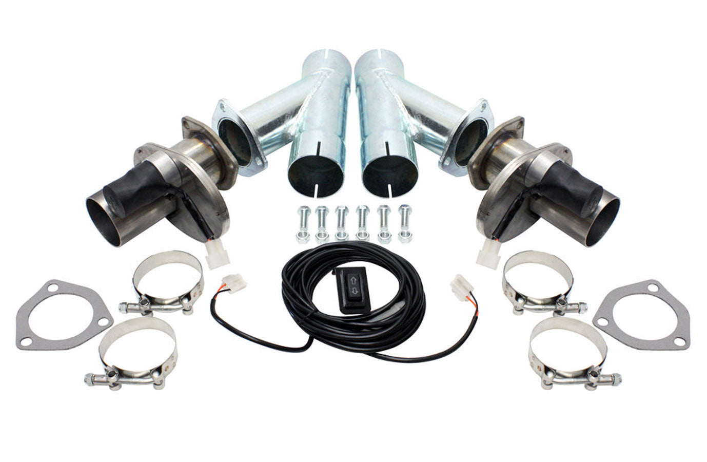 2.5in Exhaust Cutout Kit Electric (pair)