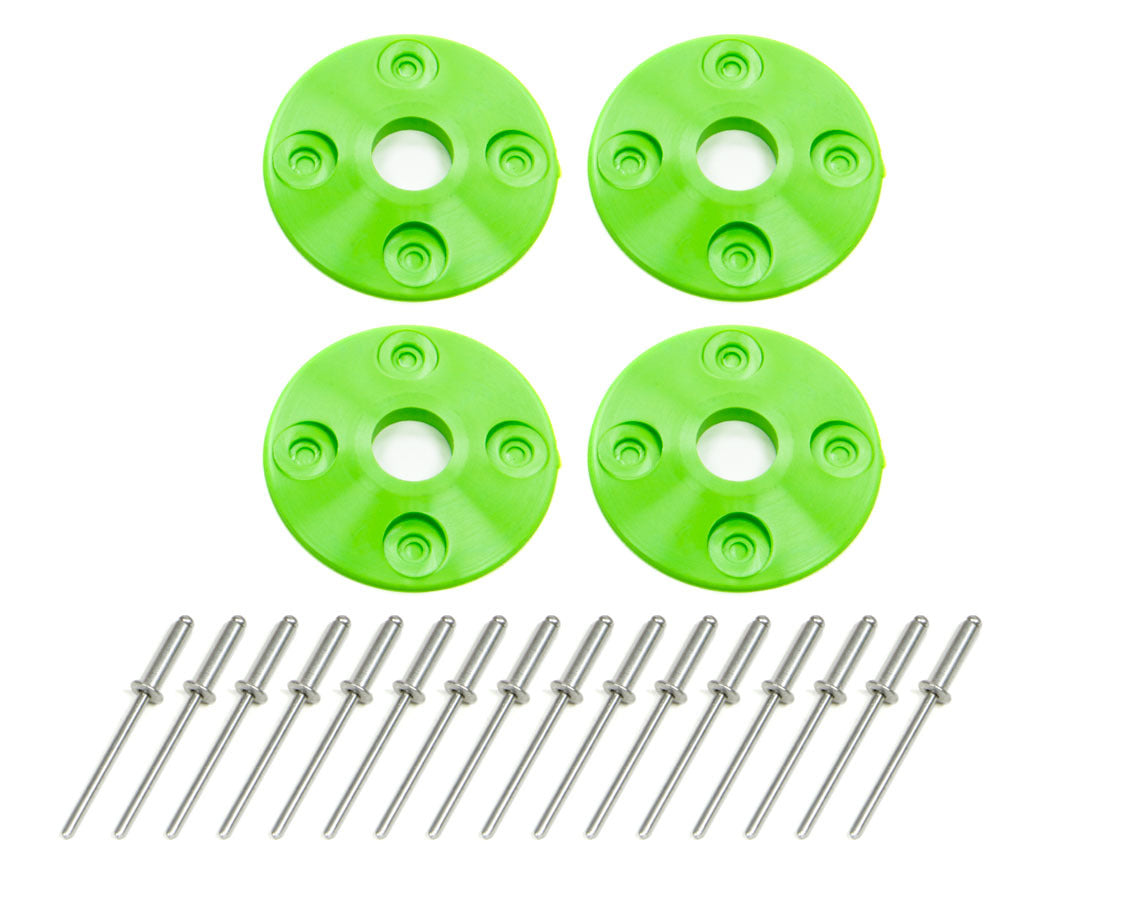 Scuff Plate Plastic 4pk Xtreme Green