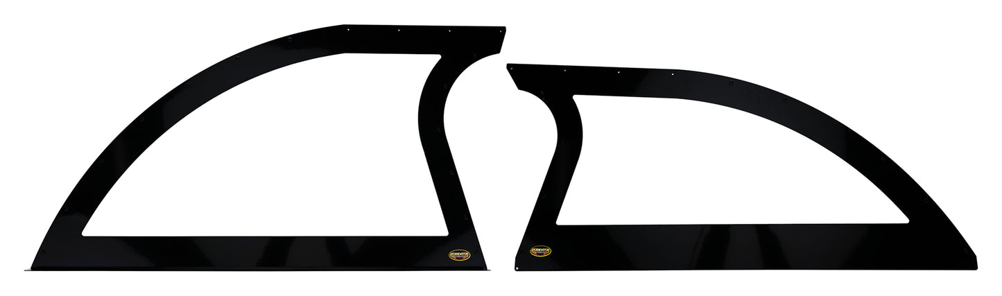 Aluminum Sails Black Pair Open Style