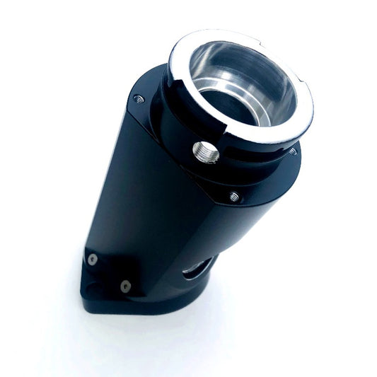 Billet Water Filler Neck - Angled Black