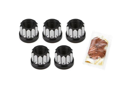 Billet Aluminum 12pt Lug Nuts 5/8 5pk