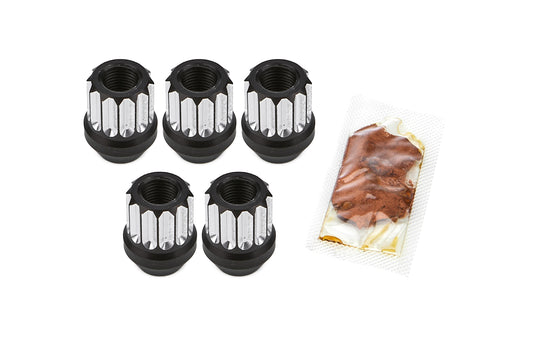 Billet Aluminum 12pt Lug Nuts 1/2 5pk