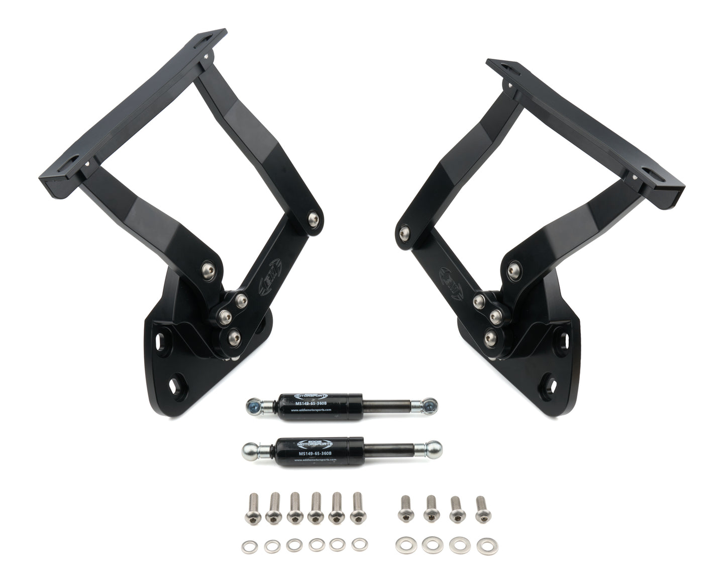 Billet Hood Hinges Matte Black
