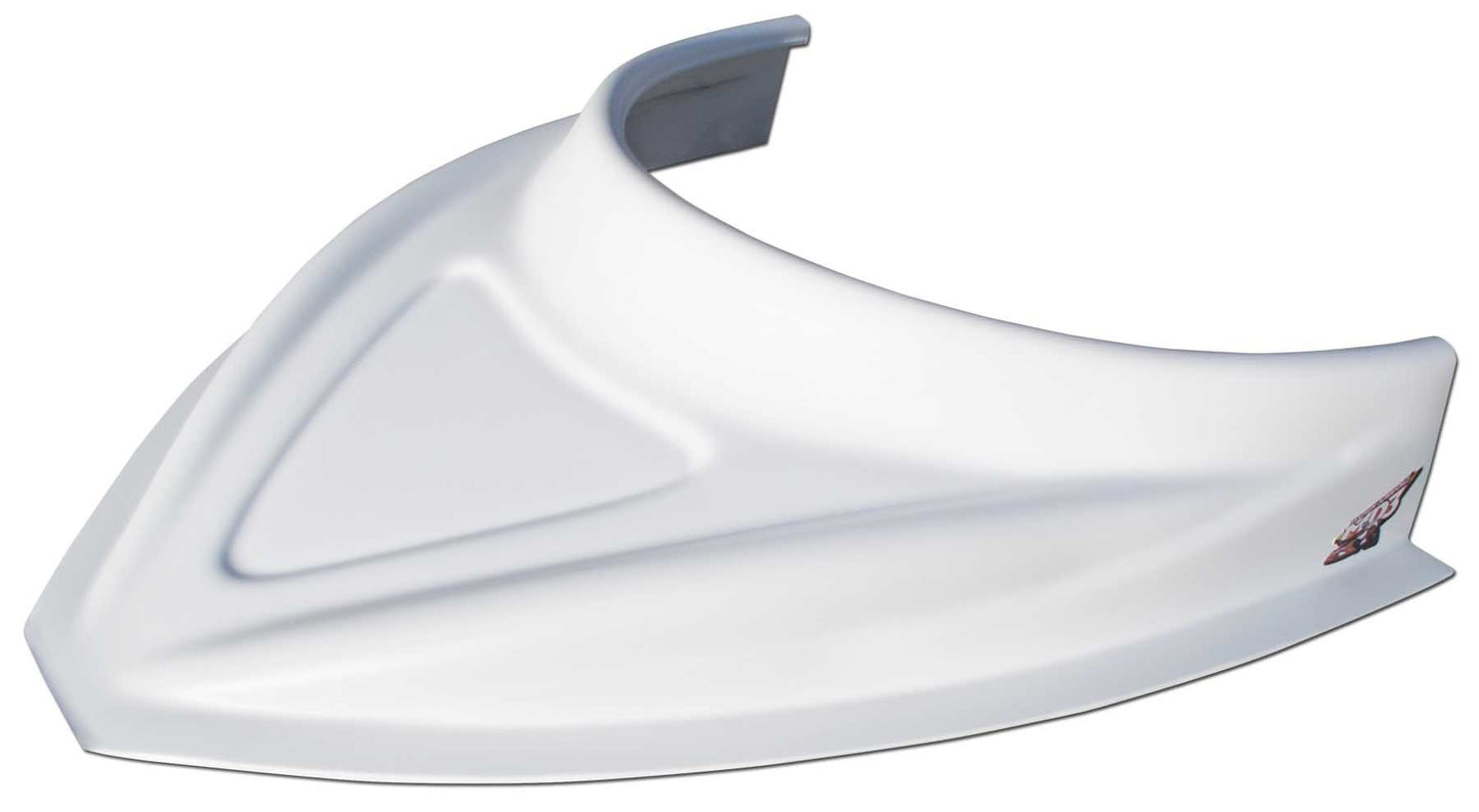 MD3 Hood Scoop 3in Tall Curved White