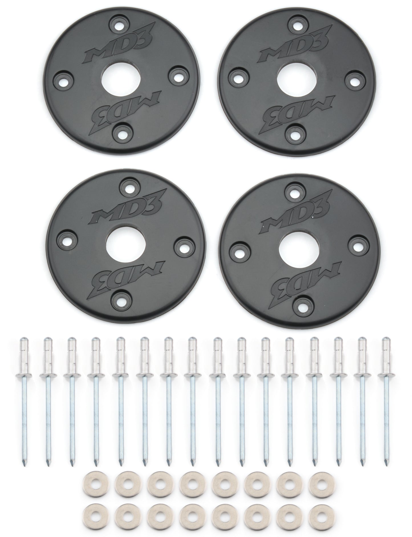 Scuff Plate Plastic Black 4-Pack MD3