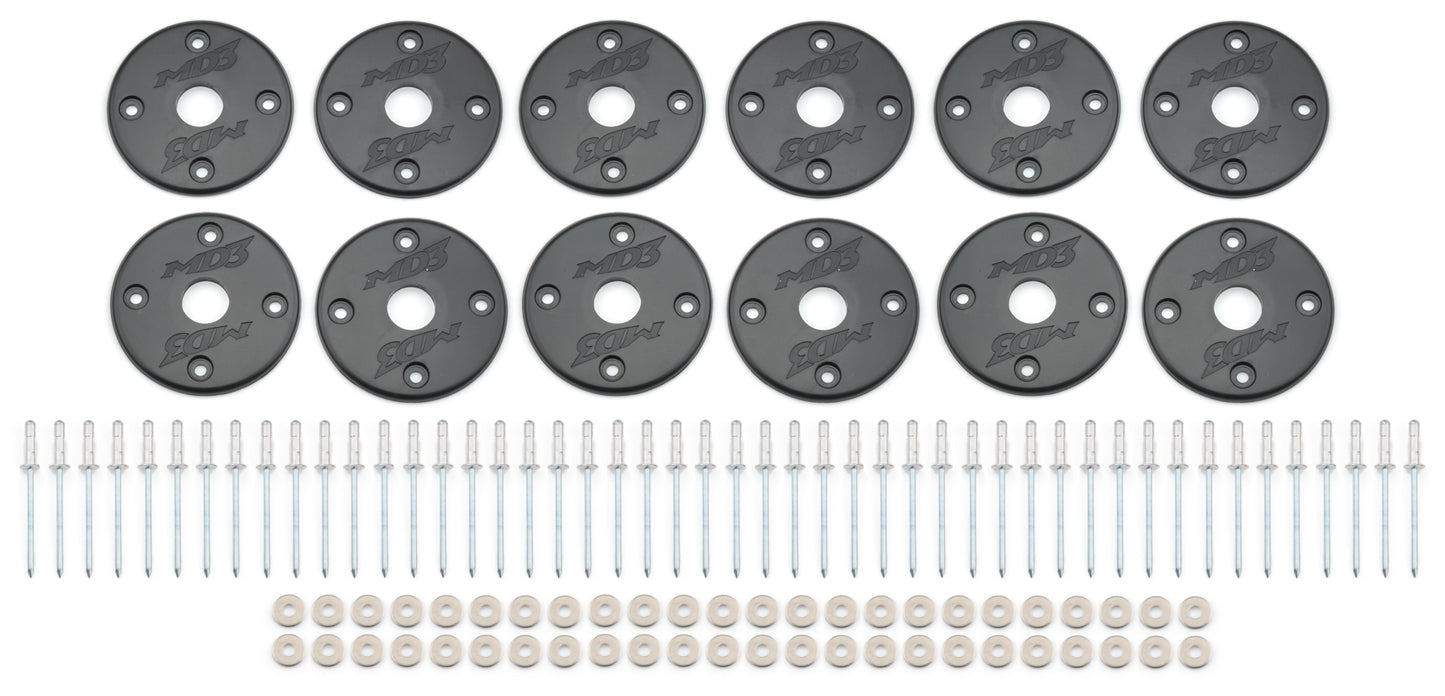 Scuff Plate Plastic Black 12-Pack MD3