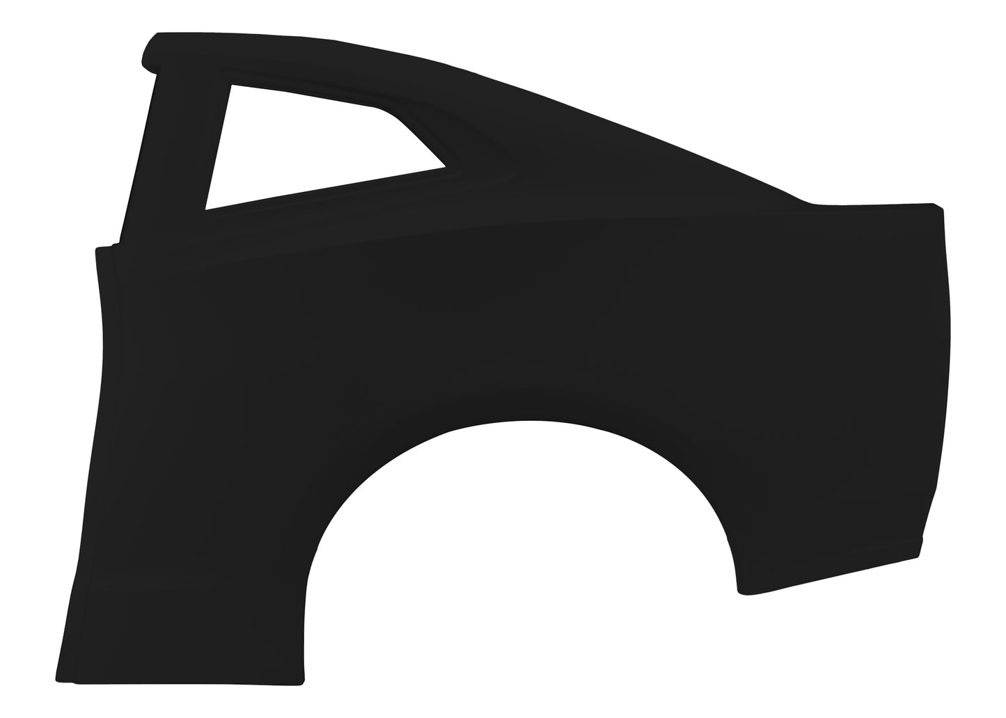 Quarter Panel Left Black Car Plastic