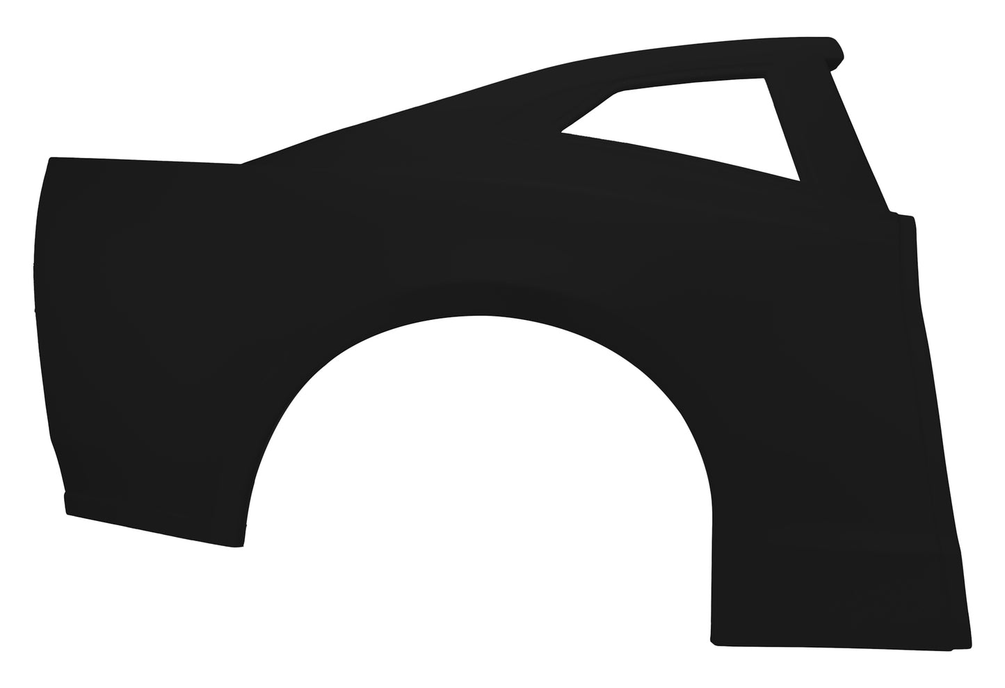 Quarter Panel RH Black Stock Car Plastic