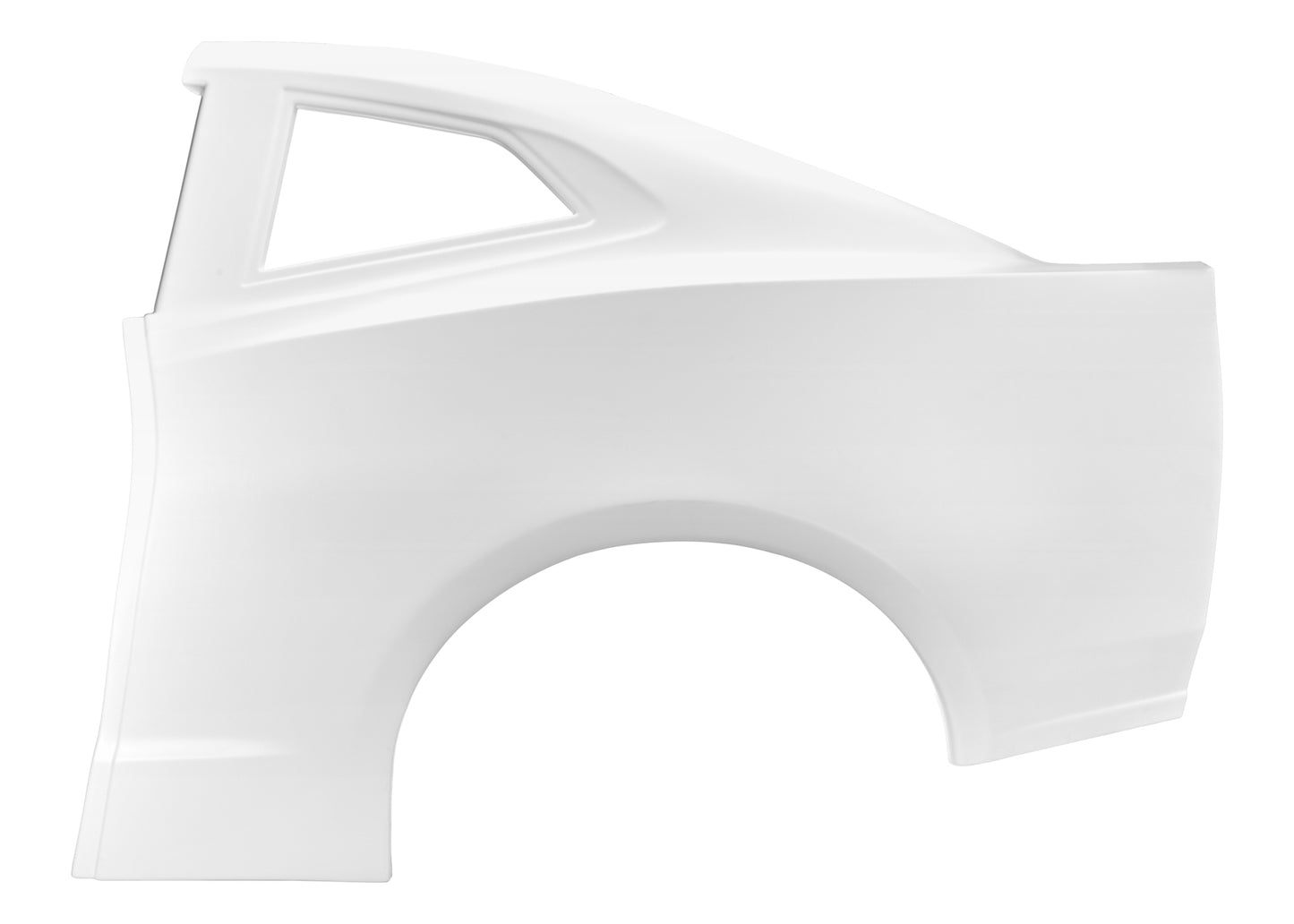 Quarter Panel Left White Stock Car Plastic