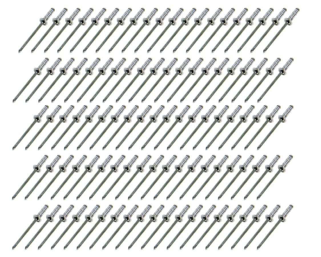 Small Head Rivet Silver 100pc 1/8in