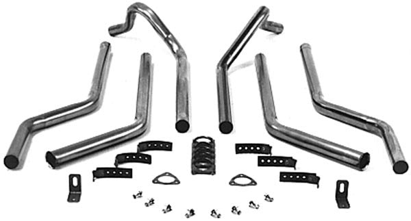 Dual Exhaust Header Back Kit - Super Street