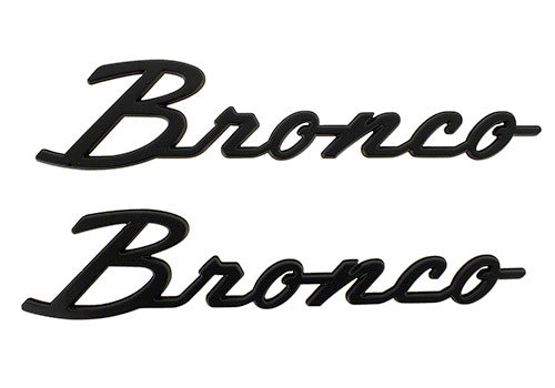 21 -24 Bronco Classic Script Fender Badge Kit