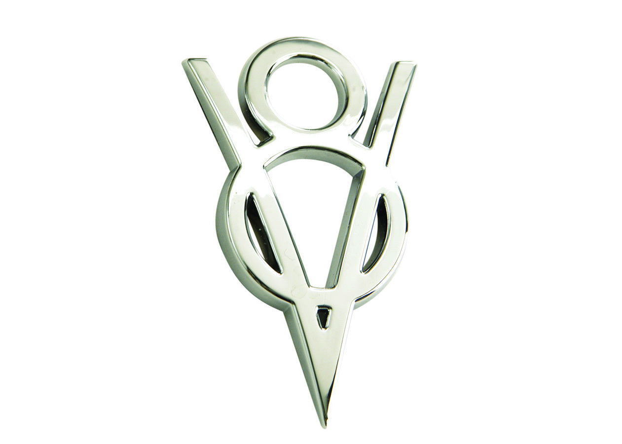 Chrome V-8 Badge